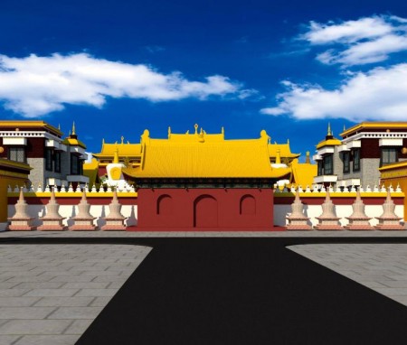 内蒙古阿鲁科尔沁旗塔彬庙总体规划设计方案