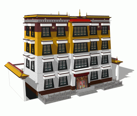贡萨寺历史展览馆建筑方案设计