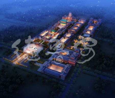 Overall Planning of Mingxiu Temple in Taiyuan, Shanxi Province